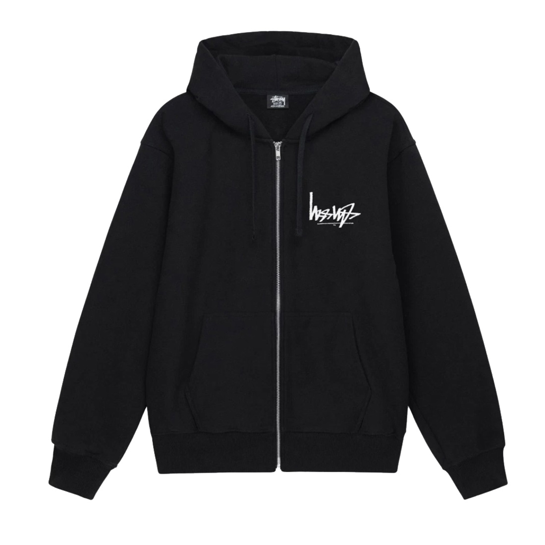 ステューシー ジップアップ スウェット パーカー FLIPPED ZIP HOODIE 逆ロゴ コットン カジュアル ユニセックス